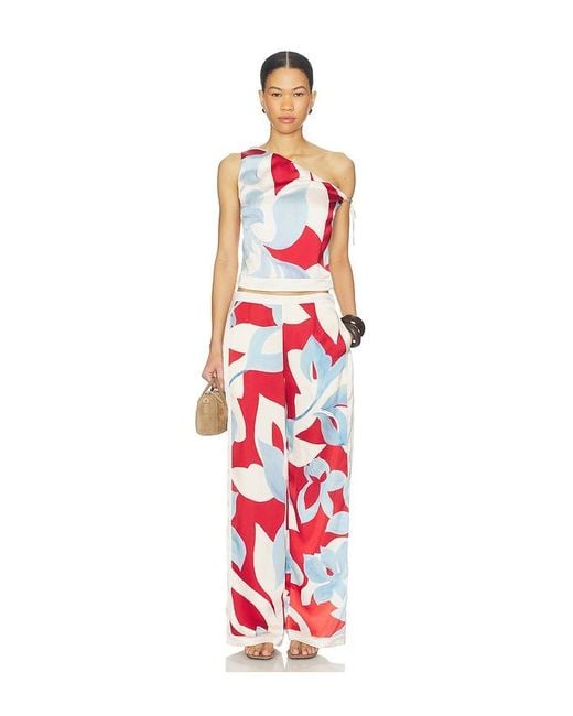 Seven Wonders Red Amoree Wide Leg Palazzo Pant