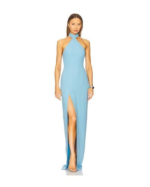 Amanda Uprichard Blue X Revolve Queen Gown