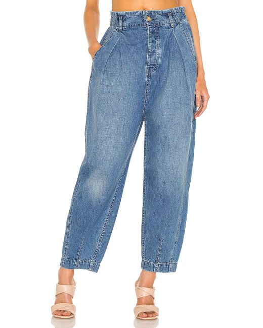 X we the free sawyer pull on bg jean Free People de color Blue