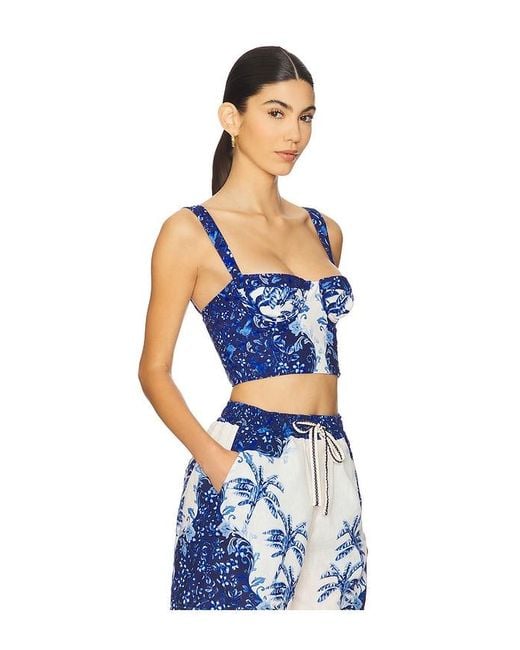 Agua Bendita Blue X Revolve Lupe Crop Top