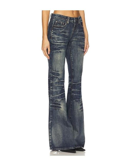 Jaded London Blue Ausgestellte Jeans Extreme