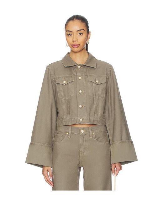 Hudson Natural Cuffed Cropped Jacket
