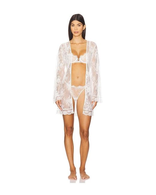 KAT THE LABEL White Lottie Robe
