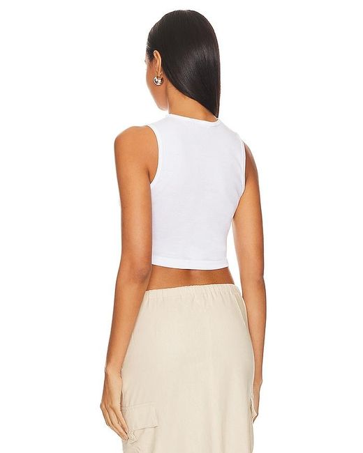 Lovers + Friends White Shell Tank