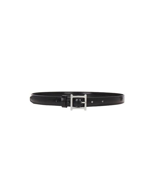 Helsa Black Logo Mini Waist Belt
