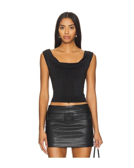 superdown Black Calla Top