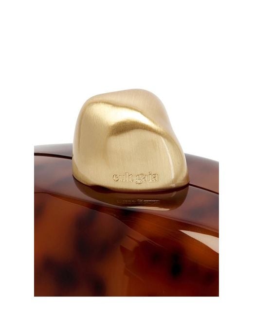 Cult Gaia Brown Eviana Clutch