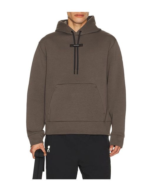 On Shoes Brown Focus Tech Hoodie for men