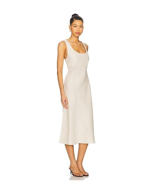 ROBE EULA en Beige L'academie en coloris White