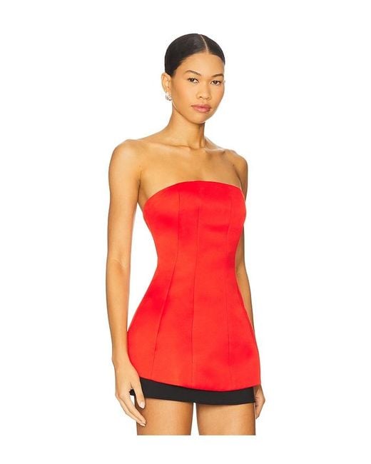 Lovers + Friends Red Jean Top