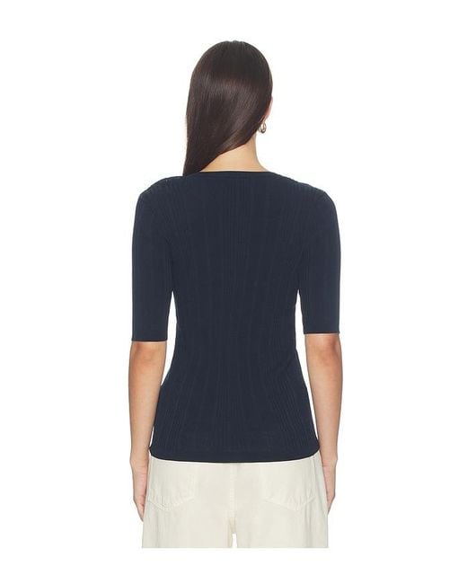 Sanctuary Blue Air Of Ease Half Sleeve Tee