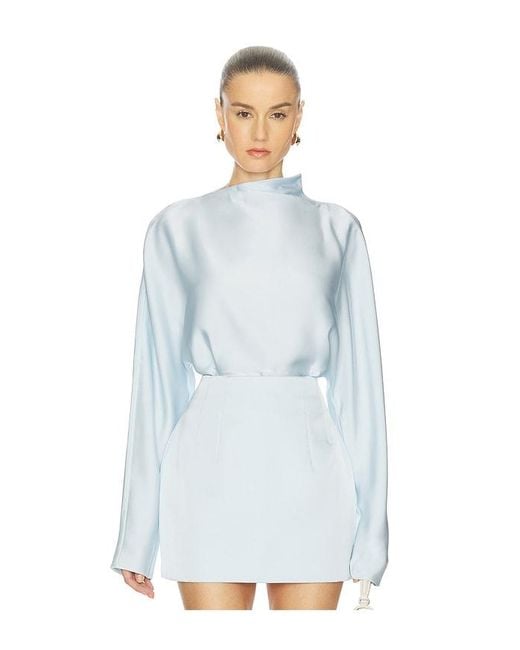 Camila Coelho Blue Ondina Top