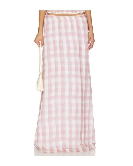 SNDY'S Pink Tallin Maxi Skirt