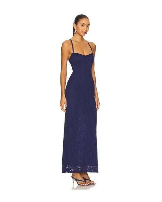 Runaway the Label Blue Tasmin Maxi Dress