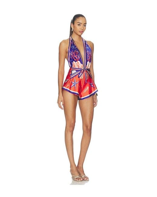 retroféte Red Ledda Romper