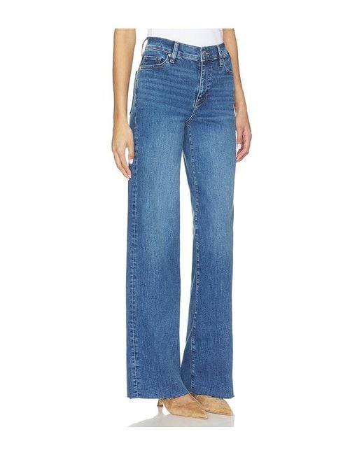 FRAME Blue Le Slim Palazzo Long Jeans