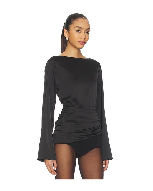 MORE TO COME Black Daphne Blouse