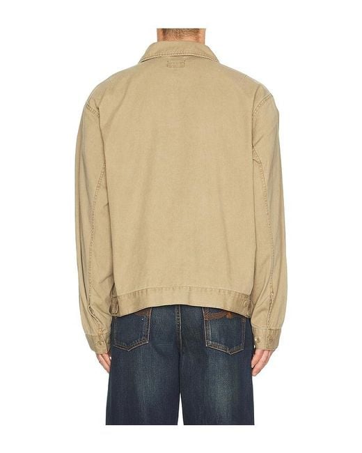 Brixton Blue Trademark Lightweight Garage Jacket for men