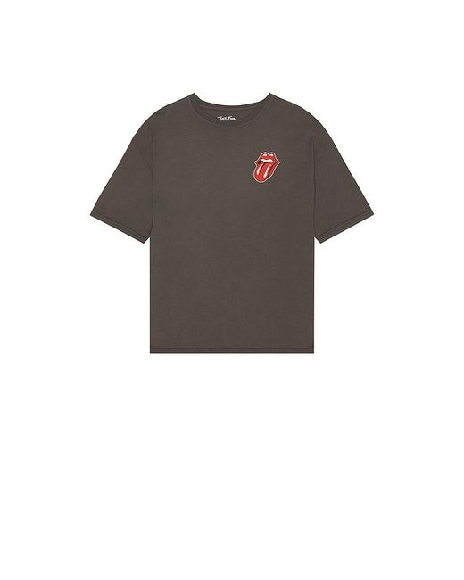 Junk Food Red Rolling Stones Uk Flag Oversized Tee for men