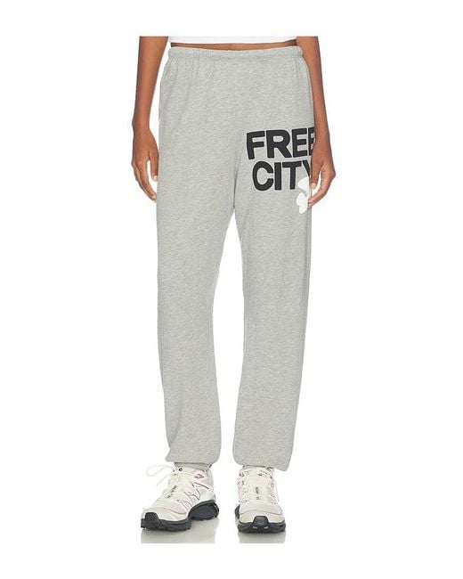 Freecity White Large Sweatpant