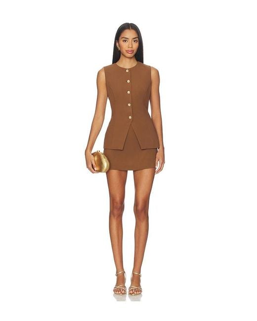 Astr Brown Dilone Dress
