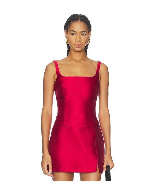 Amanda Uprichard Red Jacksonville Top