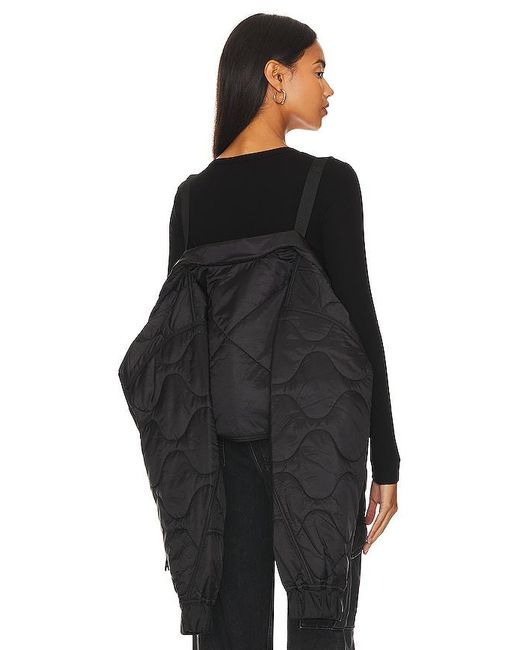 Agolde Black X Shoreditch Ski Club Iona Quilted Jacket