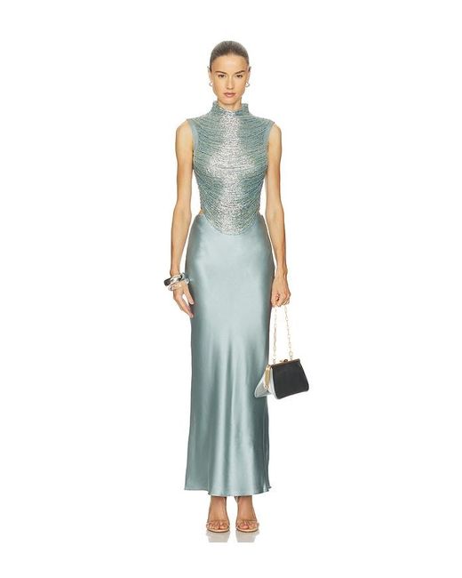Cult Gaia Blue Taraji Sleeveless Top
