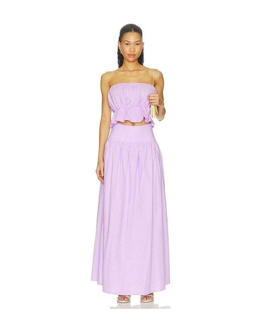 SNDY'S Purple X Revolve Nesa Strapless Top