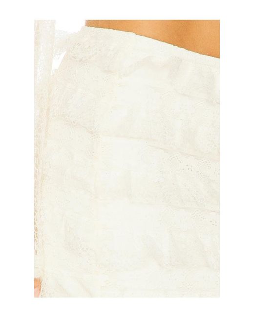 MORE TO COME White Palma Mini Skirt