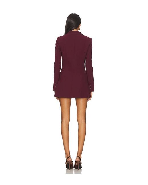 Amanda Uprichard Red Peralta Blazer Romper