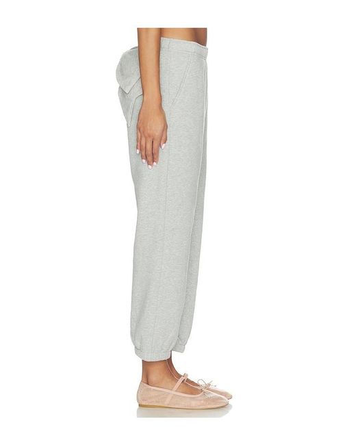 Sandy Liang White Dimple Sweatpant