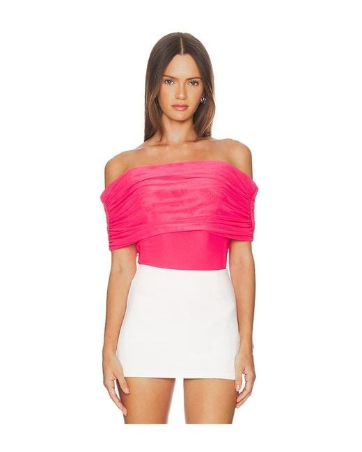 AFRM Pink Divya Bodysuit