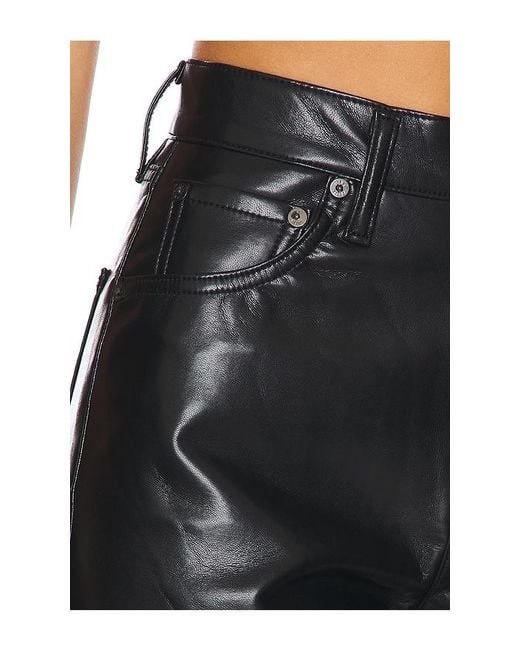 Agolde Black Ren High Rise Straight