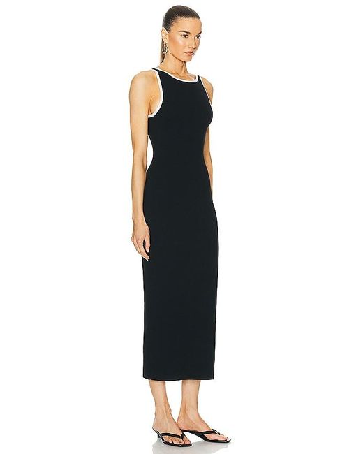 L'academie Black Vespera Midi Dress