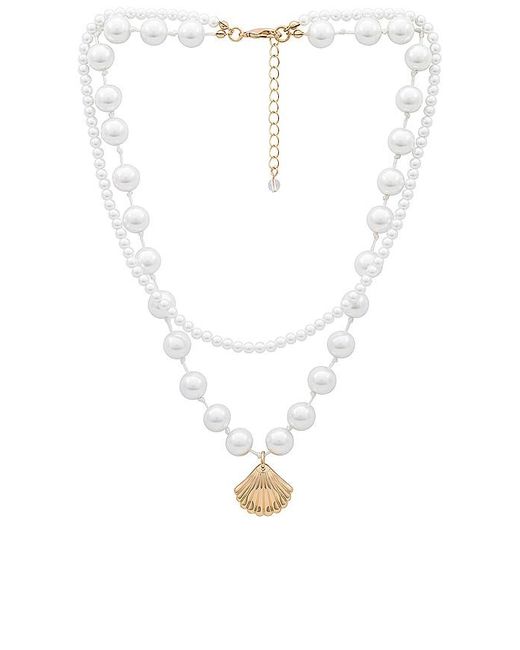 Lovers + Friends White Marni Necklace