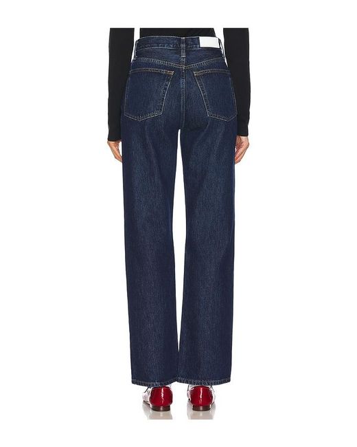 Re/done Blue 90's High Rise Loose Jeans
