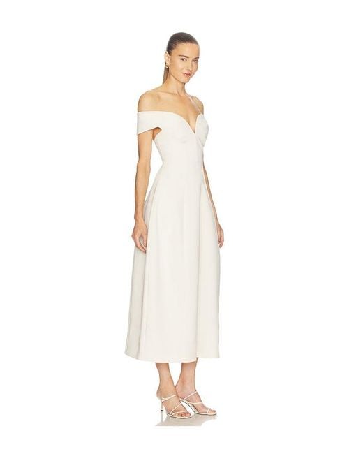 Camila Coelho White Nila Midi Dress