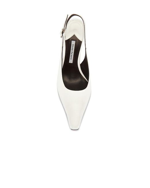 Emme Parsons White Elana Slingback Pump