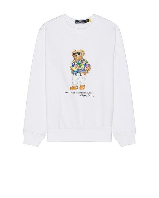 Polo Ralph Lauren White Bears Sweater for men