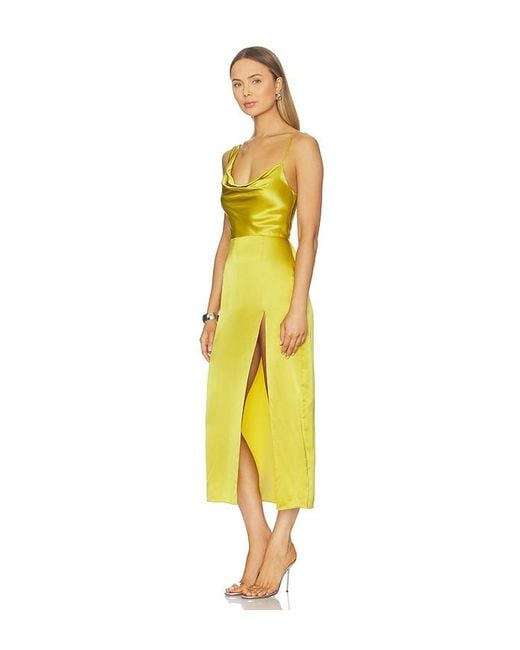 Amanda Uprichard Yellow Svetlana Dress