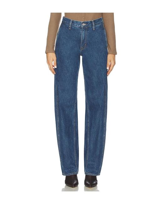 SLVRLAKE Denim Blue Cassie Chino Wide Leg Jeans
