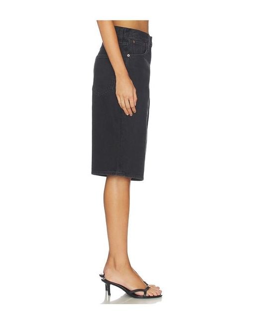 Agolde Black Ramona Short