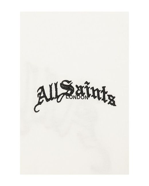 AllSaints White Descent Tee for men