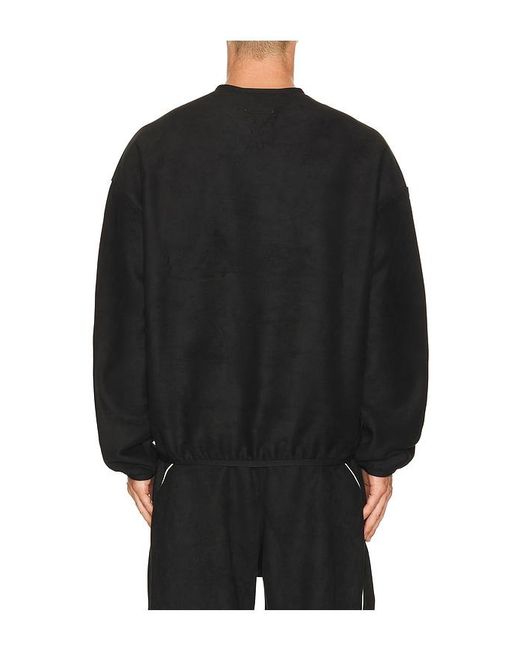 Fear Of God Black Signature Modern Crewneck Sweatshirt for men