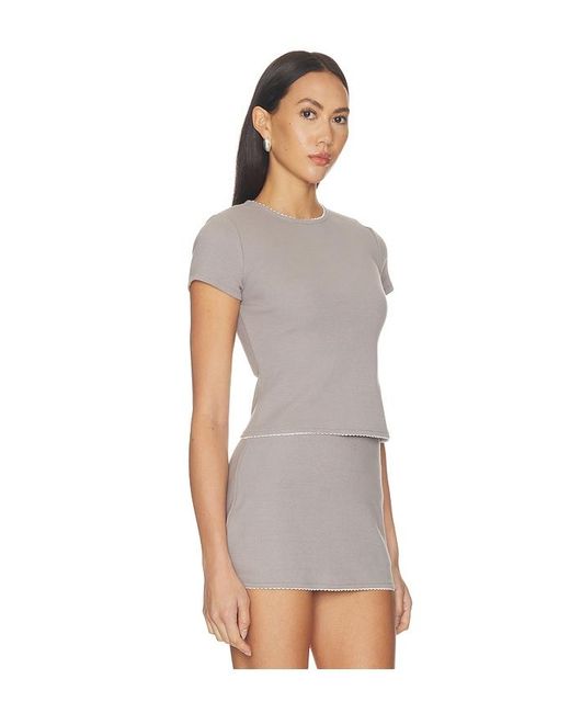 Lovers + Friends Gray River Top