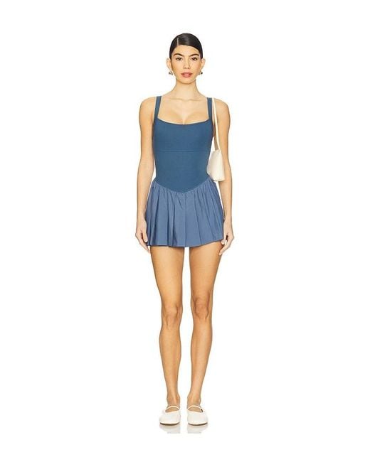 Free People Blue X Fp Movement Swing Of Things Dress