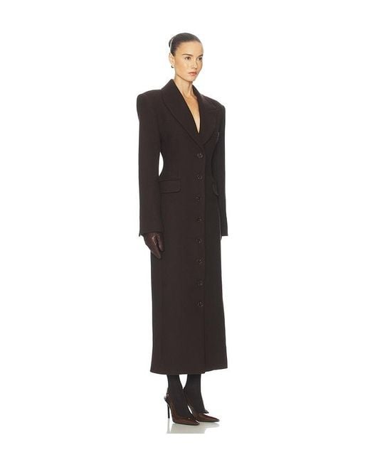 Helsa Black Italian Wool Blend Topcoat