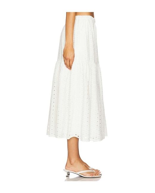 Astr White Nalley Skirt