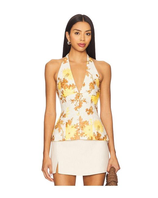 Faithfull The Brand Orange Ärmelloses Oberteil Marie